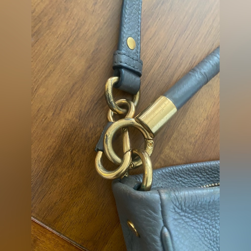 Marc by Marc Jacobs Gary Pebbled Leather Hobo with Gold Hardware - Picture 9 of 13
